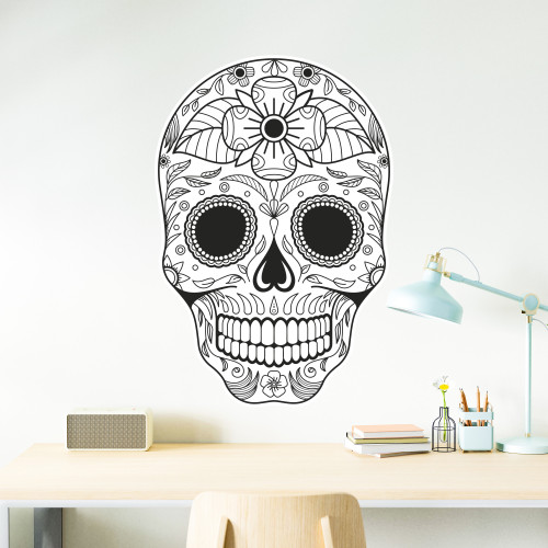 Autocolante pe perete de colorat – Craniu