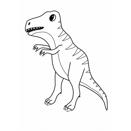 Foi de colorat pentru copii - T-rex