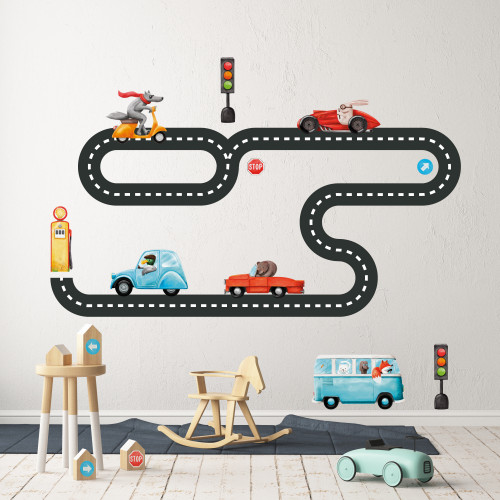 Autocolante de perete – Mașini și șosele